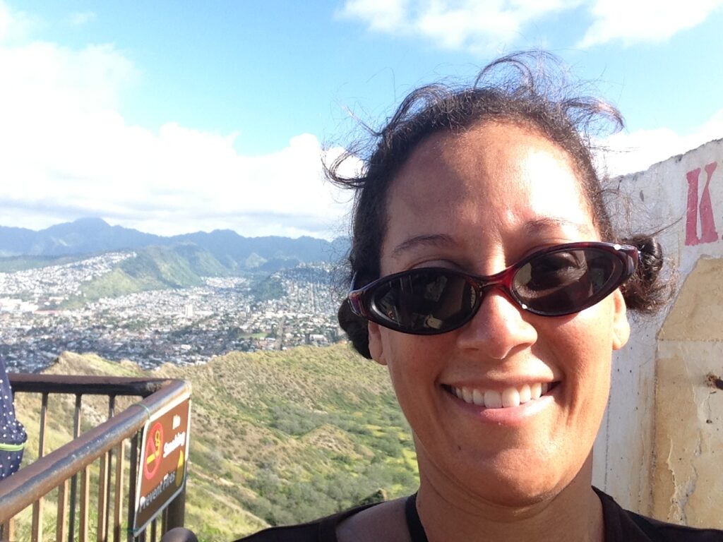 Dr. Yvette Colón Climbing to the top of Diamond Head before her life was changed forever with her Pancreatic Cancer Diagnosis and her Whipple Procedure. 